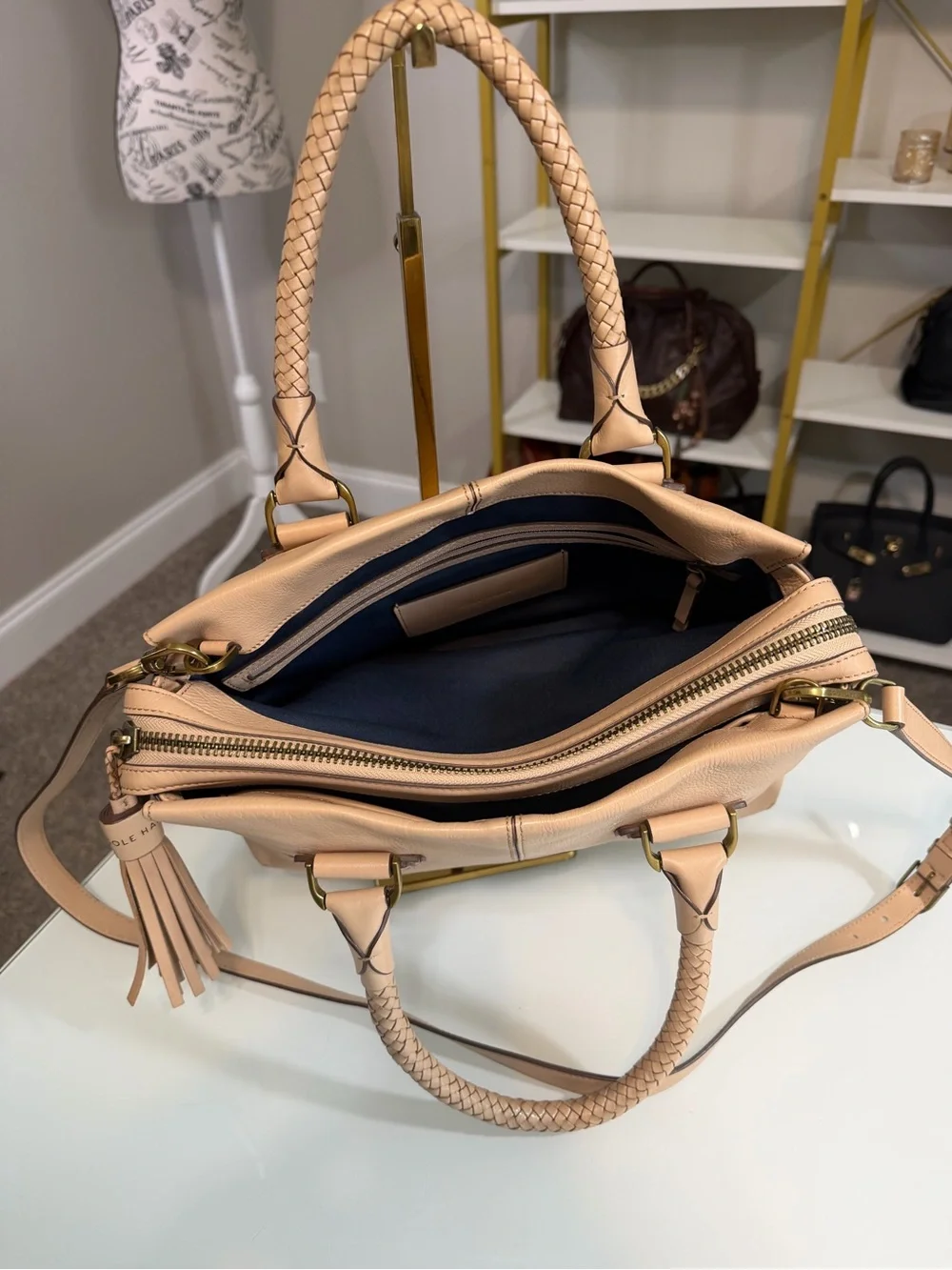 Cole Haan structured beige